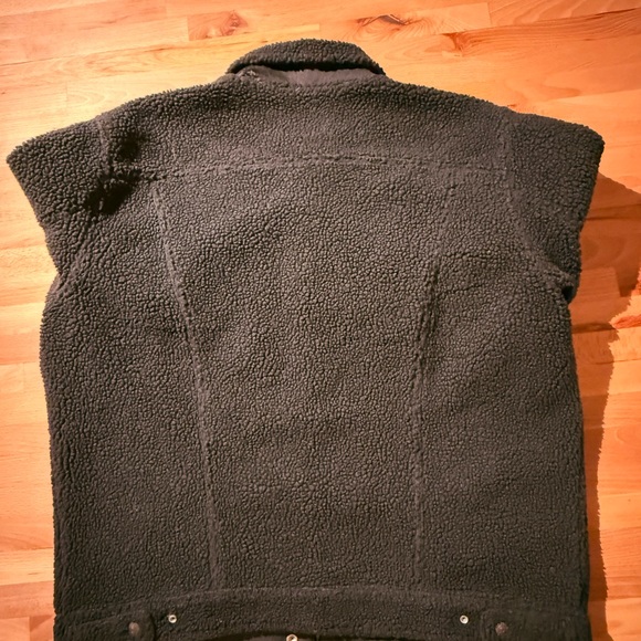 Levis Black Sherpa Jacket Men’s - Picture 7 of 10